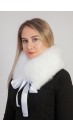 White fox fur collar - neck warmer